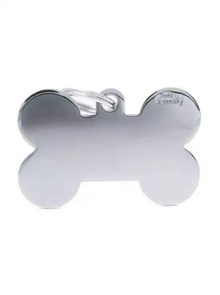 Medalla My Family Basic Chrome BIG Bone Chromed Brass MFB06 para Perros