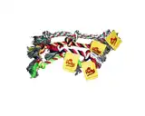 Soga Per-Ros Hueso de Algodón Multicolor Nº2 para Perros