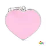 Medalla My Family Handmade BIG Heart Pink BH11 para Perros