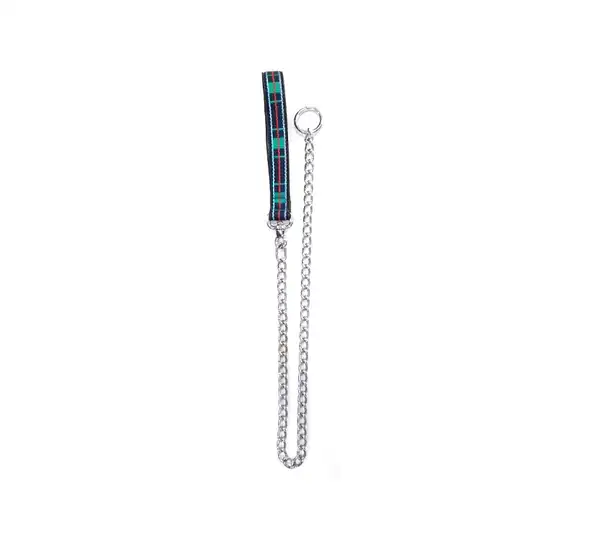 Correa Dobro Cadena con Destorcedor 35 mm Culote 10 a 25 para Perros