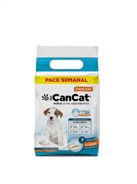 Paño Can Cat Paños Premium X 7 para Perros
