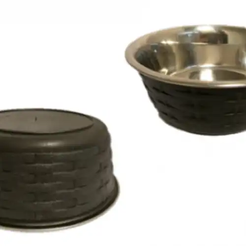 Comedero Bebedero Per-Ros Bowl Rattan Grande - para Perros