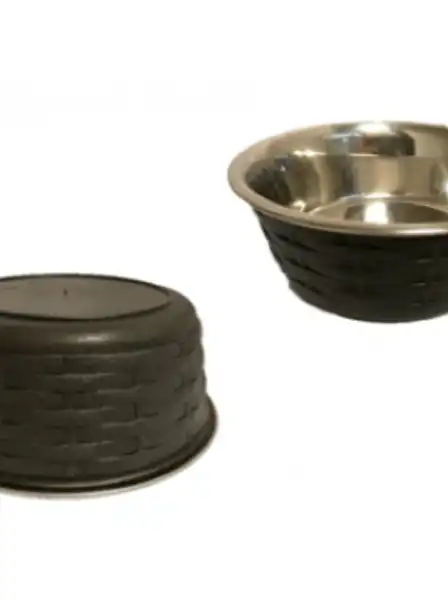 Comedero Bebedero Per-Ros Bowl Rattan Grande - para Perros