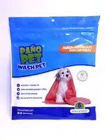 Producto de Higiene Pañopet Wash PET X6 Cierre ZIP para Perros y Gatos