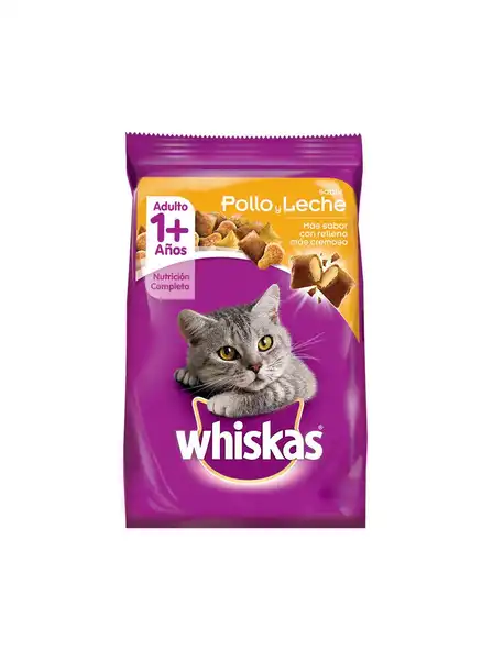 Alimento Balanceado Seco Whiskas Adulto 1+ Sabor Pollo y Leche 10 kg para Gatos