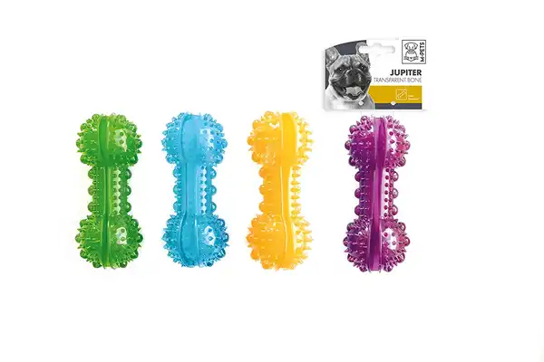 Juguete M-Pets Jupiter Transparent Bones para Perros