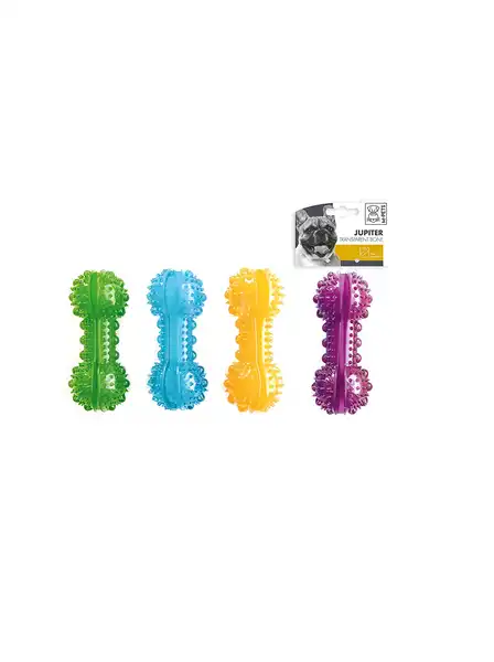 Juguete M-Pets Jupiter Transparent Bones para Perros