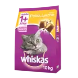 Alimento Balanceado Seco Whiskas Adulto 1+ Sabor Pollo y Leche 10 kg para Gatos