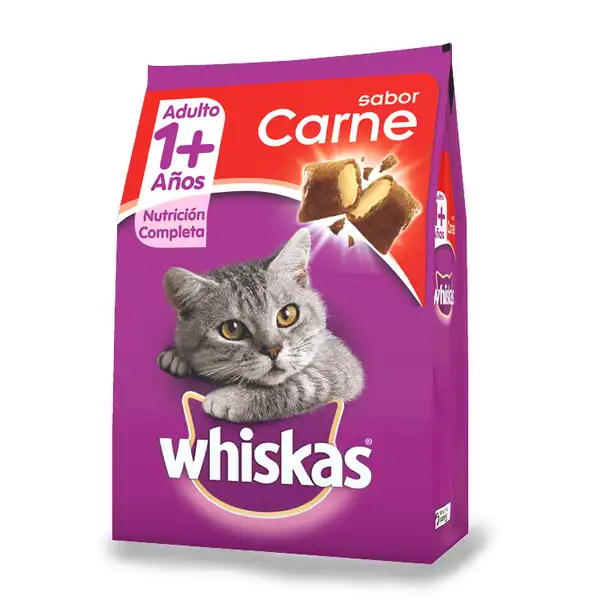 Alimento Balanceado Seco Whiskas Adulto +1 Sabor Carne 10 kg para Gatos