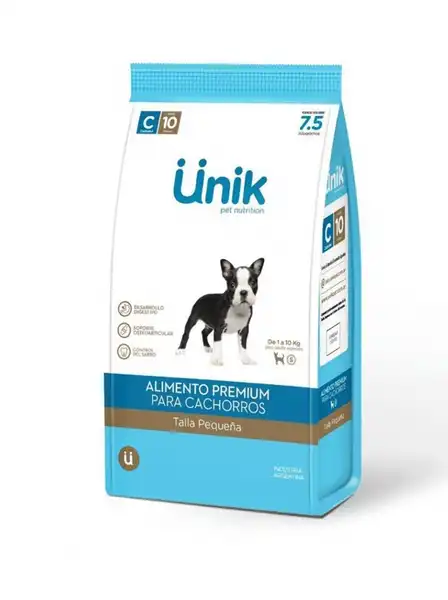 Alimento Balanceado Seco Unik Perro Cachorro Talla Pequeña 3 kg