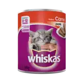 Alimento Húmedo Whiskas Lata Gatito Carne 340 g para Gatos