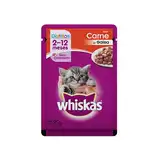 Alimento Húmedo Whiskas Pouch Gatitos Carne 85 g para Gatos