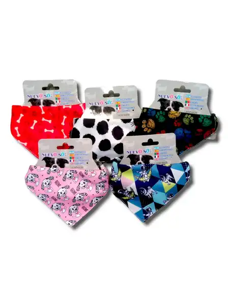 Collar y Correa Pañuelo con Dibujos para Perros