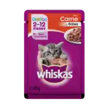 Alimento Húmedo Whiskas Pouch Gatitos Carne 85 g para Gatos