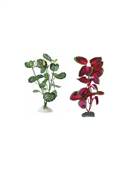 Plantas, Troncos y Piedras Planta de Tela/seda 20 cm para Peces