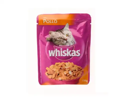 Alimento Húmedo Whiskas Pouch Pollo en Salsa 85 g para Gatos