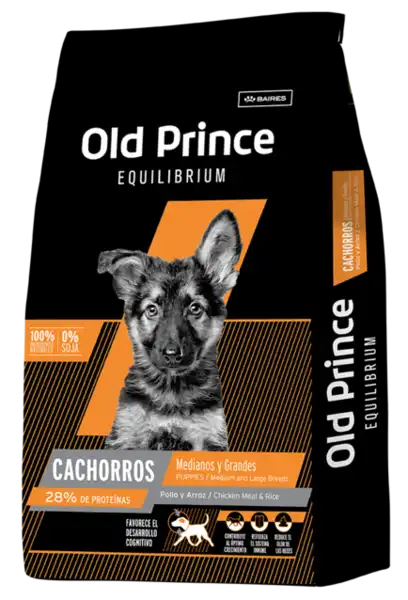 Alimento Balanceado Seco Old Prince EQ Cachorros Medianas y Grandes 3 kg para Perros