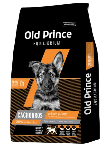 Alimento Balanceado Seco Old Prince EQ Cachorros Medianas y Grandes 3 kg para Perros