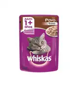 Alimento Húmedo Whiskas Pouch Pavo en Salsa 85 g para Gatos