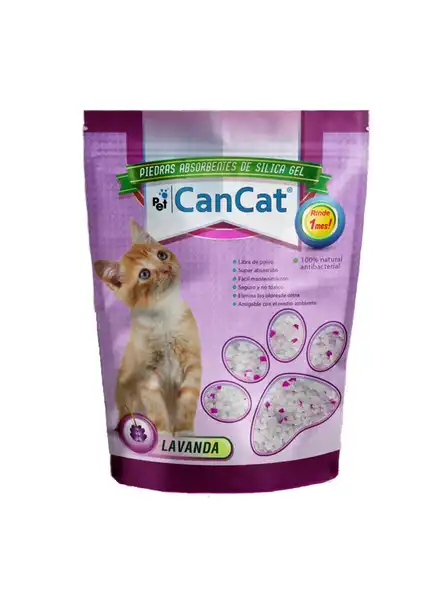 Piedra Sanitaria Can Cat Sílica Lavanda 2 L para Gatos