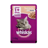 Alimento Húmedo Whiskas Pouch Salmón en Salsa 85 g para Gatos
