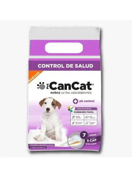 Producto de Higiene Can Cat Paños PH Control 7 Unidades para Perros