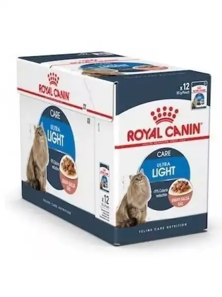 Alimento Húmedo Royal Canin Light Weight Care CAT Pouch 85 g (caja por 12 Unidades) para Gatos
