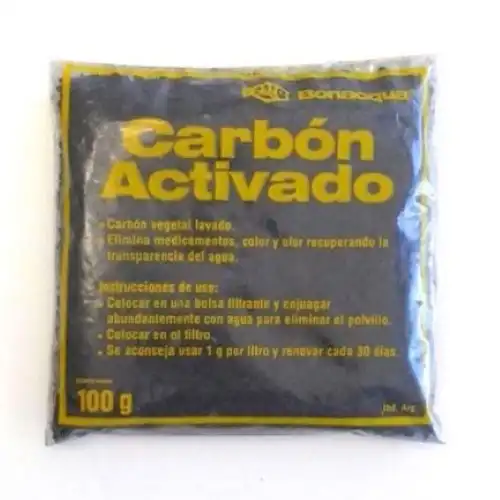 Filtros Bonacqua Carbón Activado Nacional 100 g para Peces