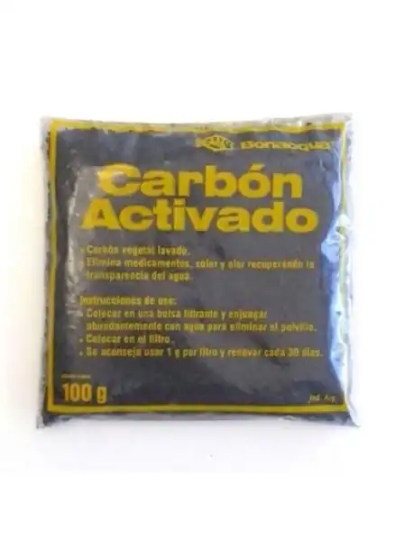 Filtros Bonacqua Carbón Activado Nacional 100 g para Peces