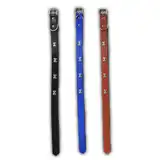 Collar y Correa Per-Ros Ecocuero con Huesito Metal Talle L para Perros