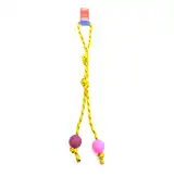 Juguete Petsplast Pelota de Goma Chica Soga Alpina 8MMX65 cm S601 para Perros