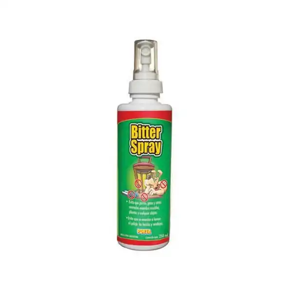 Repelente Porta Bitter Spray Disuasivo Antimordida 120 ml. para Perros