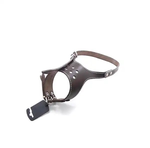 Bozal Kipper de Cuero Regulable Nº4 para Perros