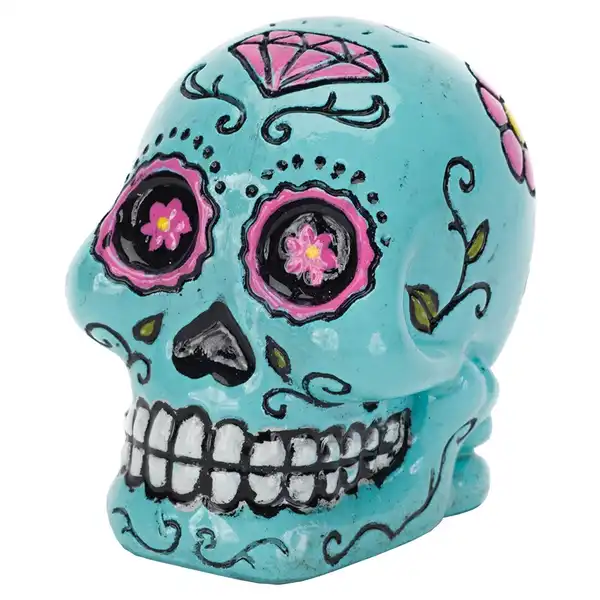 Decoración Millex Mini Sugar Skull Blue para Peces
