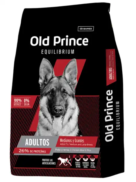 Alimento Balanceado Seco Old Prince EQ Adultos Medianas y Grandes 20 kg para Perros