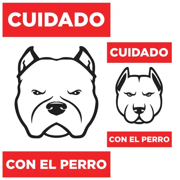 Accesorio Model Cartel Cuidado con el Perro