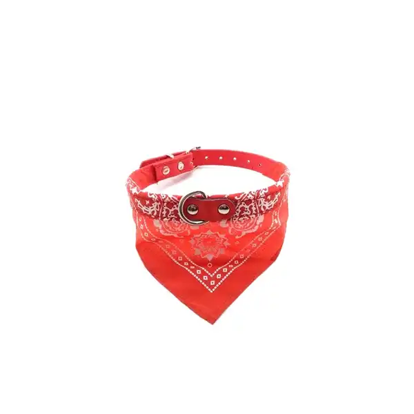 Collar Per-Ros C/pañuelo de Tela Chico 1.5 x 41 cm - para Perros
