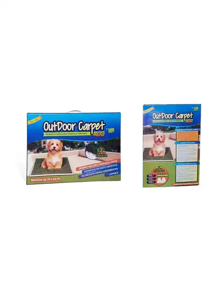 Carpeta Sanitaria Pañopet Carpet Outdoor Mini 35X50 para Perros