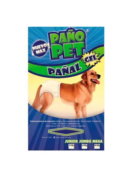 Pañal DM MAX Junior X 2 Pañopet - Junior para Perros