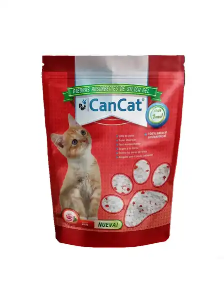 Piedra Sanitaria Can Cat Piedrita Sílica Rosa 3.8 L para Gatos