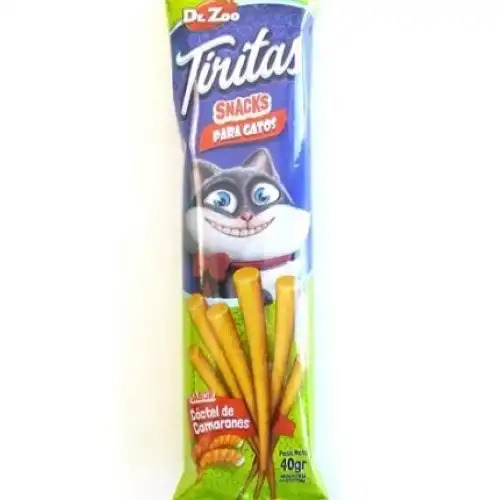 Snack Dr. Zoo Tiritas para Gato Coctel de Camarones