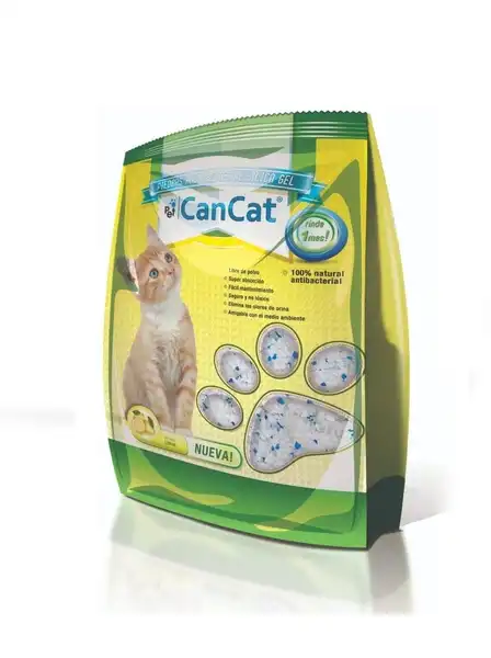 Piedra Sanitaria Can Cat Piedrita Sílica Limón 3.8 L para Gatos