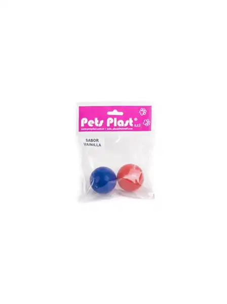 Pelota Petsplast de Plástico Sabor Vainilla Chica para Perros