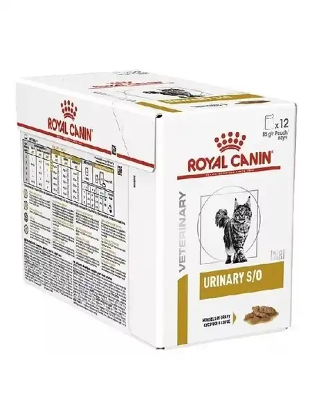 Alimento Húmedo Royal Canin Urinary S/o CAT Pouch 85 g (caja por 12 Unidades) para Gatos