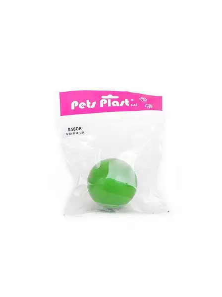 Pelota Petsplast de Plástico Sabor Vainilla Mediana para Perros