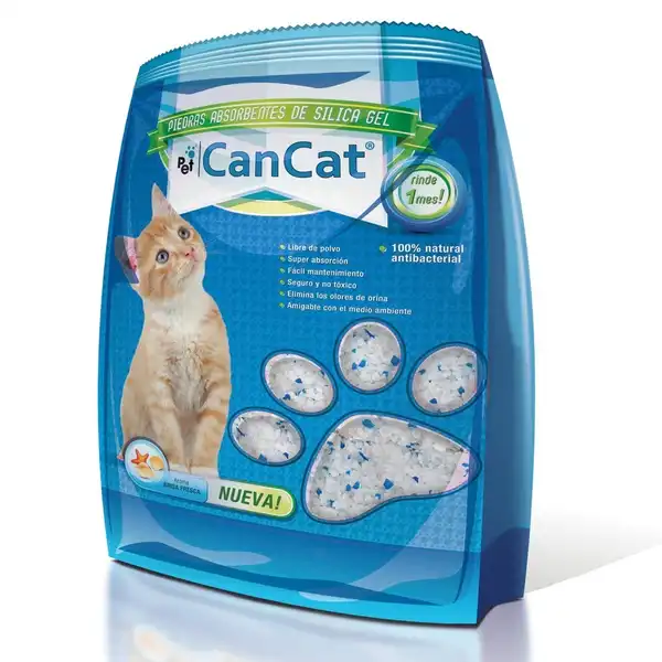 Piedra Sanitaria Can Cat Sílica Brisa Fresca 3.8 L para Gatos