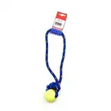 Pelota Petsplast de Goma Chica Soga Alpina 8MMX25 cm para Perros