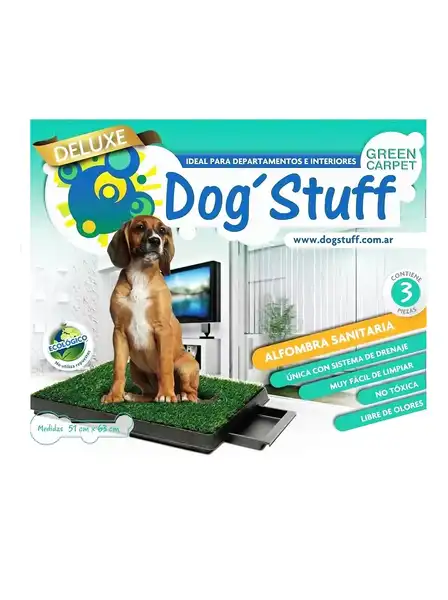 Carpeta Sanitaria Greencarpet Alfombra Deluxe (1 Bandejita MAS) 50.8 x 63.5 para Perros